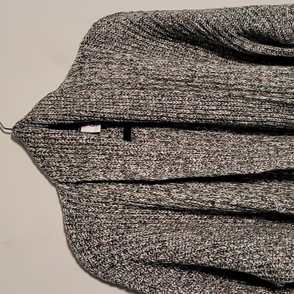 Cabi Travel Cardigan Sz M Heathered Green Chunky Preppy - Picture 5 of 12